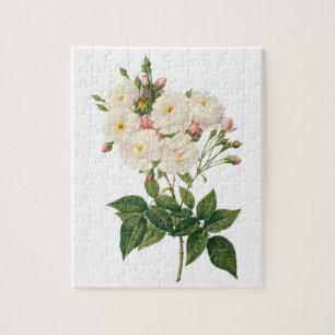 Puzzle Fleurs vintages Flore Blush Noisette Rose Redoute