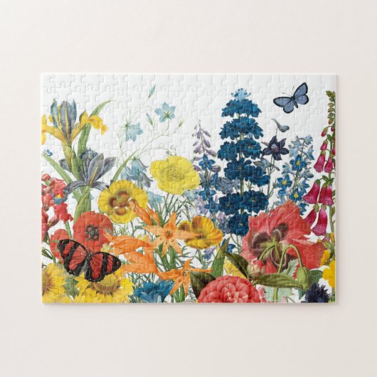 Puzzle fleurs vintages modernes (Horizontal)