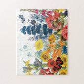 Puzzle fleurs vintages modernes (Vertical)