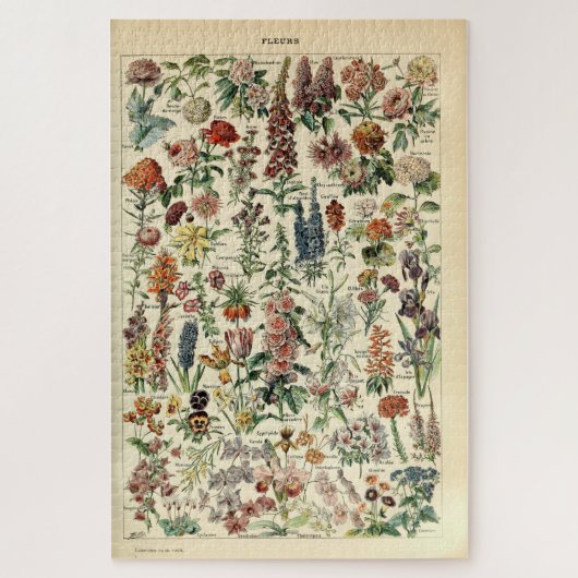 Puzzle Fleurs vintages par Adolphe Millot (Vertical)