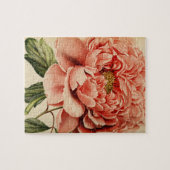Puzzle Fleurs vintages Peony Nature Art unique (Horizontal)