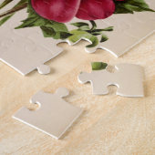 Puzzle Fleurs vintages Pink Nature Art unique (Côté)