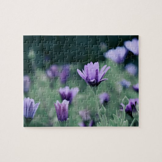 Puzzle Fleurs violettes lavande (Horizontal)