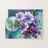 Puzzle Fleurs violettes Whimsical Dans Un Vase (Horizontal)
