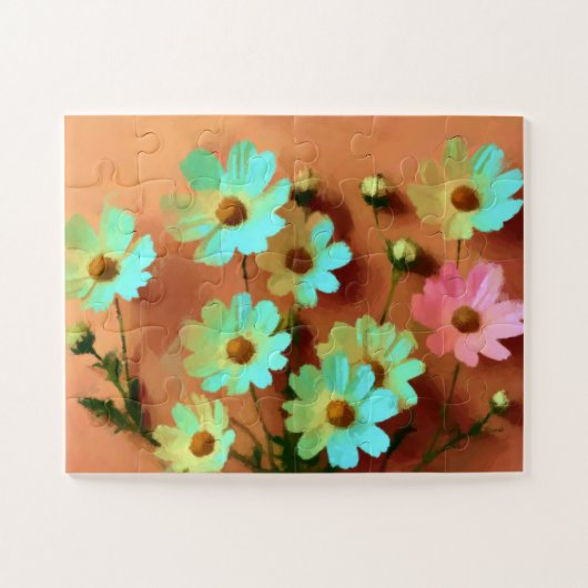 Puzzle Fleurs Zinnia Elegans (Horizontal)
