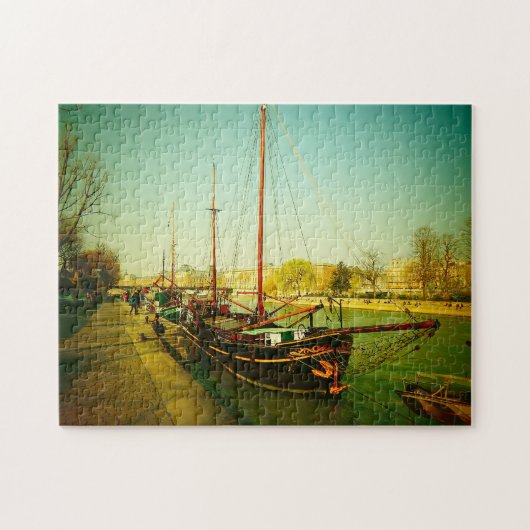 Puzzle Fleuve Seine Paris. (Horizontal)