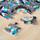 Puzzle Flipper bleu (Côté)