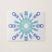 Puzzle Flocon bleu IV (Horizontal)