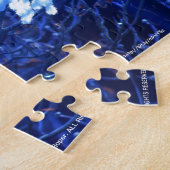 Puzzle flocon de neige dans le haiku du bleu 7 (Côté)