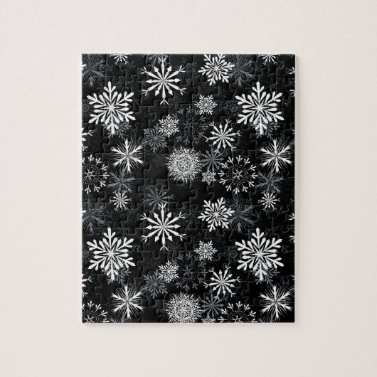 Puzzle Flocons de neige la nuit (Vertical)
