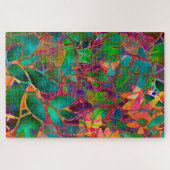 Puzzle Floral Abstrait verre (Horizontal)