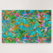 Puzzle Floral Abstrait verre (Horizontal)