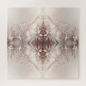 Puzzle floral blanc ivoire (Horizontal)