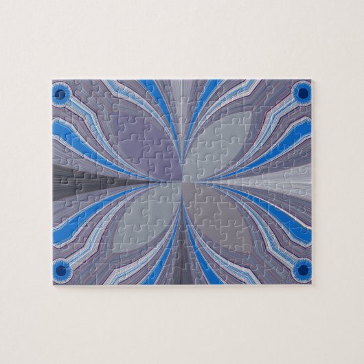 Puzzle Floral bleu (Horizontal)