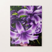Puzzle Floral Blue Hyacinth (Vertical)