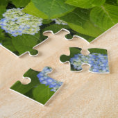 Puzzle Floral Blue Hydrangea Nature Photo (Côté)