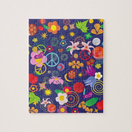 Puzzle Floral boho (Vertical)