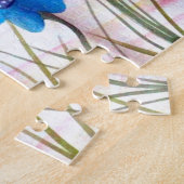 Puzzle floral coloré (Côté)