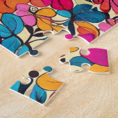 Puzzle Floral coloré (Côté)