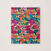 Puzzle Floral coloré (Vertical)