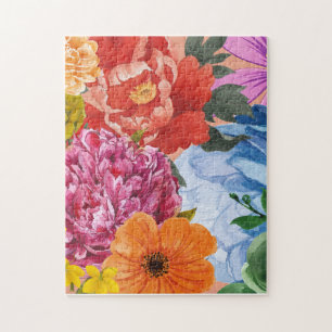 Puzzle floral - Coloré