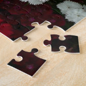 Puzzle Floral Dianthus blanc, rose et rouge (Côté)