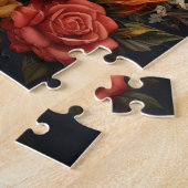 Puzzle floral du crâne sucre (Côté)