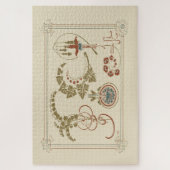 Puzzle Floral Elegance (1900) - Alphonse Mucha (Vertical)
