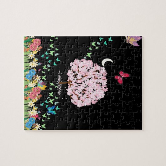 Puzzle floral "Fleur Ethérée" (Horizontal)