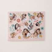 Puzzle Floral Garden Flower Family Photo Frame Collage (Horizontal)