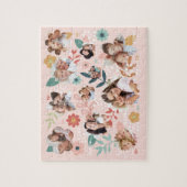 Puzzle Floral Garden Flower Family Photo Frame Collage (Vertical)