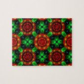 Puzzle Floral Modern Boho Elegant Abstract Pattern #504 (Horizontal)