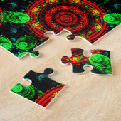 Puzzle Floral Modern Boho Elegant Abstract Pattern #504 (Côté)