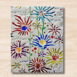 Puzzle Floral mosaïque<br><div class="desc">J'adore faire des scies,  n'est-ce pas ? Celui-ci montre une mosaïque florale éclatante que j'ai faite en utilisant de petits morceaux de verre coloré. Bon appétit !</div>