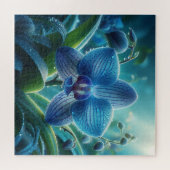 Puzzle Floral orchidée bleue (Horizontal)