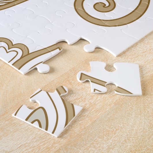 Puzzle Floral Oriental : Ethnique Carrelée. (Côté)