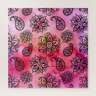Puzzle Floral ornemental : Ethnic Seamless