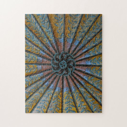 Puzzle Floral Pattern Ceiling (Vertical)