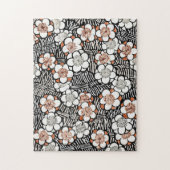 Puzzle Floral pattern Watanabe Seitei (Vertical)