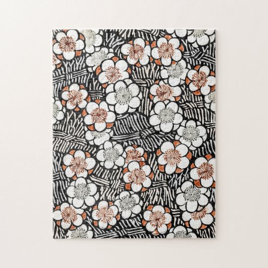 Puzzle Floral pattern Watanabe Seitei (Vertical)