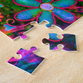 Puzzle floral personnalisé (Côté)