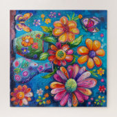 Puzzle floral Pop Art (Horizontal)