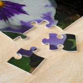 Puzzle Floral Purple and White Pansies (Côté)