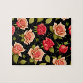 Puzzle Floral rose et rouge Roses (Horizontal)