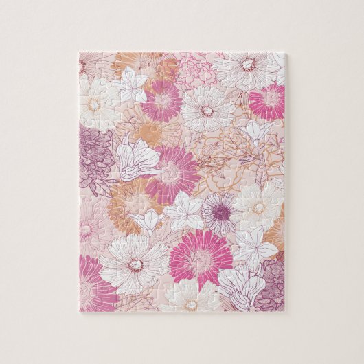 Puzzle Floral Sans Couture (Vertical)