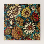 Puzzle Floral sans couture motif, design d'impression ori (Horizontal)