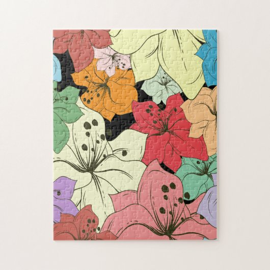 Puzzle floral tropical (Vertical)