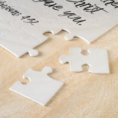 Puzzle floral verset de la Bible (Côté)