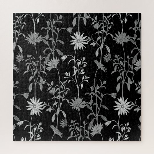 Puzzle Floral vintage : arrière - plan d'invitation sans  (Vertical)