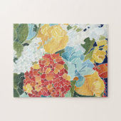 Puzzle Florals II de minuit (Horizontal)